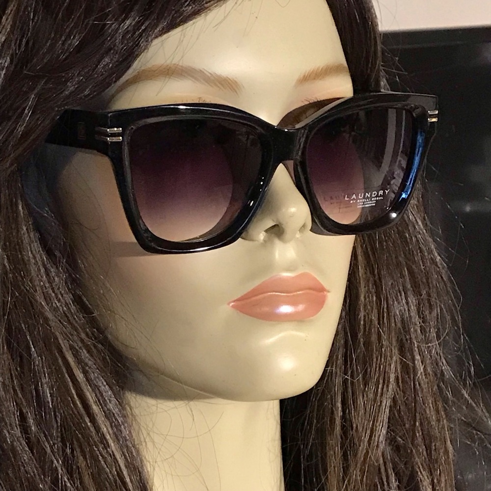 LAUNDRY BY SHELLI SEGAL Women's Cat Eye Sunglasses 100% Uv Protection *BNIP